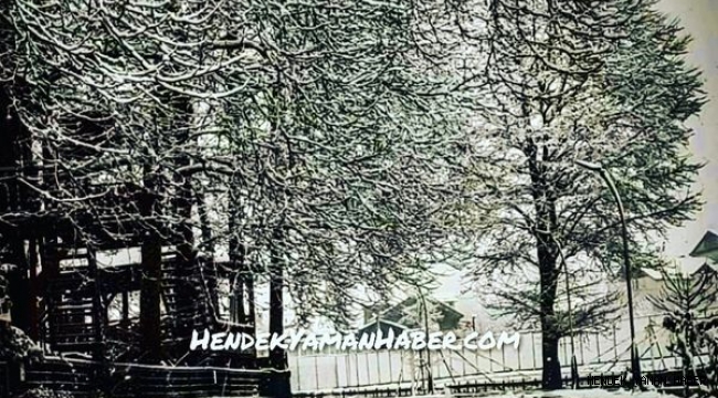 Hendek’te Kartpostallık Kar Manzaraları