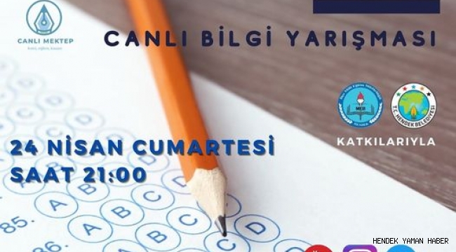 Hendek Geneli 8 Sınıflar Bilgi Yarışması Düzenleniyor İşte  Katılım Kuralları