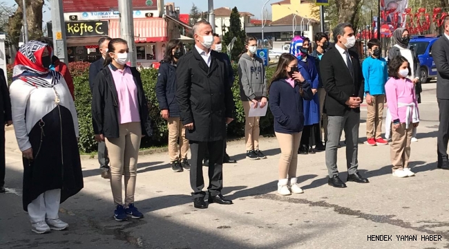 Hendek'te 23 Nisan Törenle Kutlandı