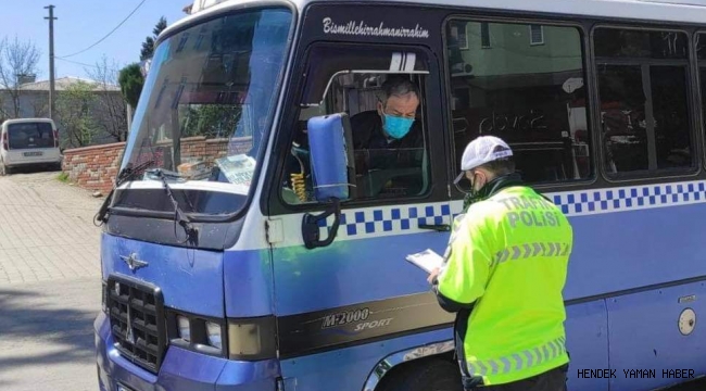 Hendek'te Ulaşım Araçlarına  Coronavirüs denetimleri Gerçekleşti