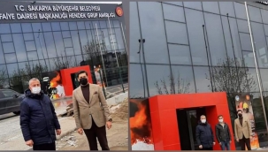 Hendek Yeni İtfaiye Binasını Baykal ve Yönetimi Yerinde inceledi