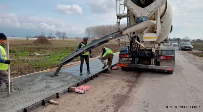 Kırsal Mahallelere Beton Kaldırım