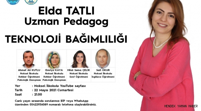 HENDEK NOKSEL İLKOKULUNDA TEKNOLOJİ BAĞIMLILIĞI SEMİNERİ