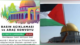 Hendek’te Filistin'e Destek Konvoyu Düzenlenecek