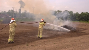 Hendek'te Orman Yangını Tatbikat Yapıldı