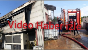 Hendek OSB' de Fabrika Yangını Dumanlar Gökyüzünü Kapladı