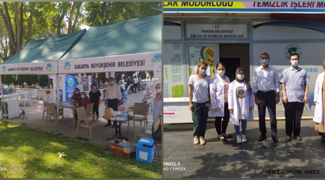 Hendek Pazar Yerinde Koronavirüs Aşı İstasyonu Kuruldu