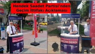 Hendek Saadet Partisi'nden Geçim İttifakı Açıklaması