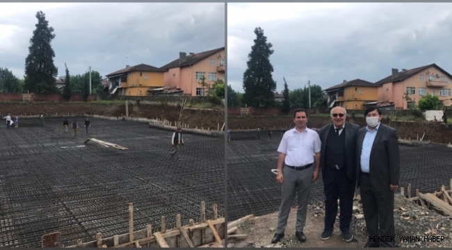 Hendek Ziya Gökalp İlkokulu İnşaatında Çalışmalar Hız Kesmeden Devam Ediyor