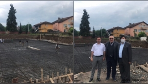 Hendek Ziya Gökalp İlkokulu İnşaatında Çalışmalar Hız Kesmeden Devam Ediyor