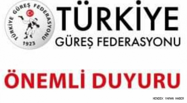 Türkiye Güreş Federasyonunu Başkanlığından Açıklama