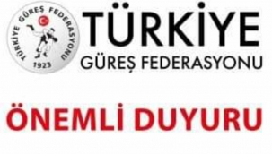 Türkiye Güreş Federasyonunu Başkanlığından Açıklama