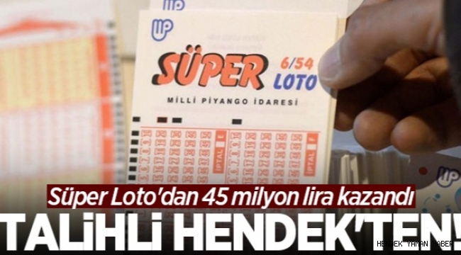 Hendek'te! Süper Loto'dan 45 milyon lira kazandı