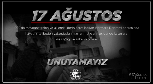 BAŞKAN TURGUT BABAOĞLU ‘ASRIN FELAKETİNİ’ ANDI