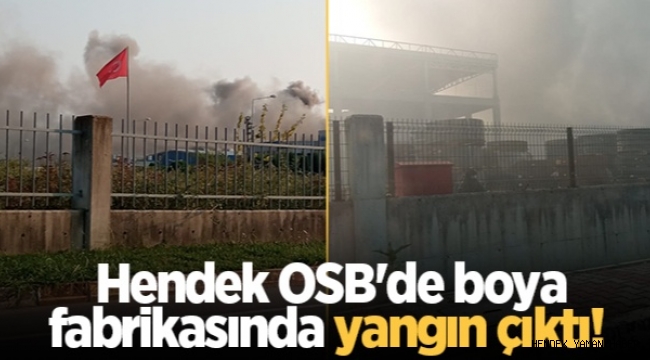 Hendek Organizede Fabrikada Yangın