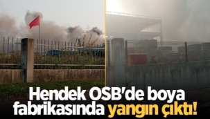 Hendek Organizede Fabrikada Yangın