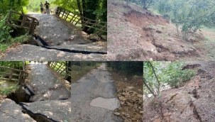 Hendek'te Şiddetli Yağışlar Etkili Oldu 