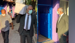 Karantina Altındaki Hendek Turanlar Mahallesine Gıda Desteği