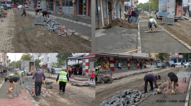 HENDEK BEŞTEPELER CADDESİ YENİLENİYOR