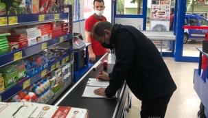 Hendek’te  Marketlere  Etiket Denetimi 