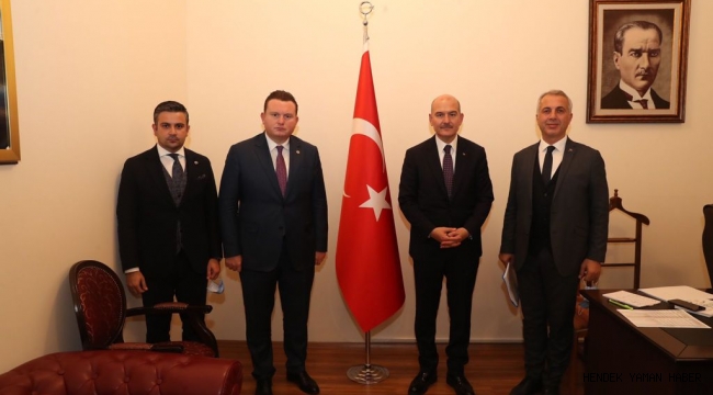 Hendek Belediye Başkanı Turgut Babaoğlu Bakan Soylu İle Görüştü 