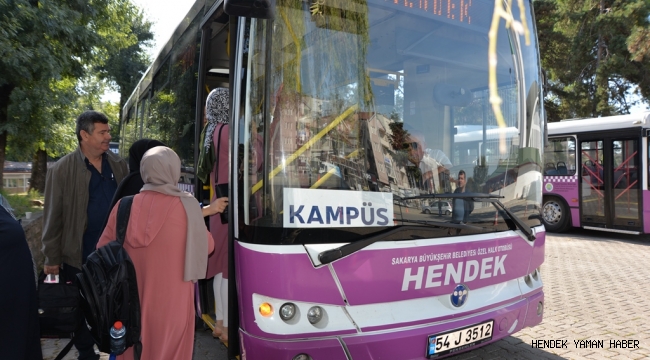 HENDEK KAMPÜS SEFERLERİ BAŞLIYOR ÖĞRENCİLERE ÖZEL OTOBÜS 