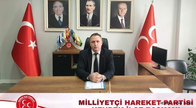 Hendek MHP İlçe Başkanı Burhan Namlı 29 Ekim Cumhuriyet Bayramını Kutladı