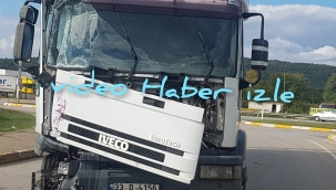 Hendek Organize Sanayi Girişinde Meydana Gelen Kaza Ucuz Atlatıldı