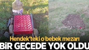 Hendek'te Bebek Mezarı Haber Olunca Bir Gecede yok oldu.