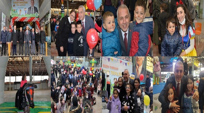 Hendek Ticaret Merkezi Kapalı Pazar Yerinde Kurulan Çocuk Şenliği Büyük İlgi Gördü