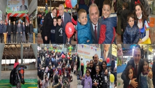 Hendek Ticaret Merkezi Kapalı Pazar Yerinde Kurulan Çocuk Şenliği Büyük İlgi Gördü