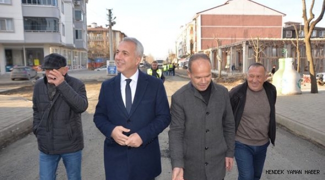 HENDEK BEŞTEPELER CADDESİ, ASFALT ÇALIŞMASINA BAŞLANDI