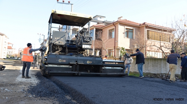 HENDEK YENİMAHALLE’DE İLK ETEPTA 1.8 KİLOMETRE ASFALTLAMA BAŞLADI