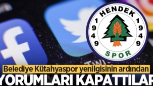 Hendekspor Sosyal Medya Sayfası Yorumlara Kısıtlama getirdi 