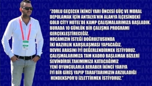 Hendekspor Sportif Direktörü Numan Cengiz’den Kamp Öncesi  Açıklama 