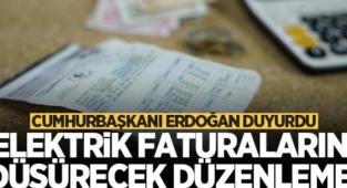 Cumhurbaşkanı Recep Tayyip Erdoğan duyurdu! Elektrik faturalarına yeni düzenleme