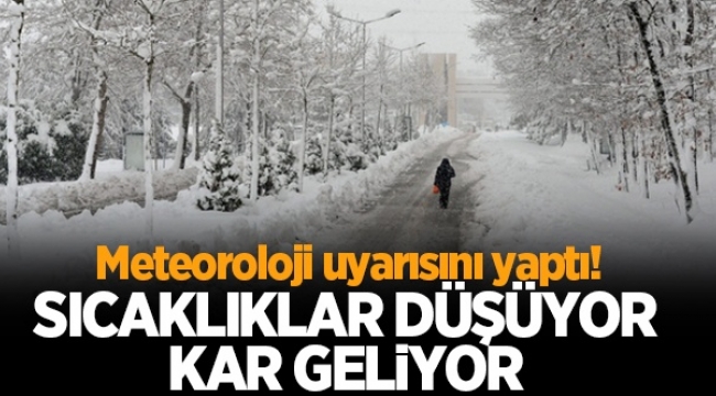 Güneşli Günler Bitiyor Kar Geliyor!