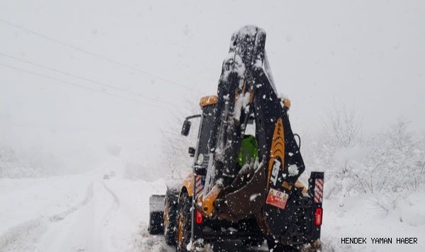 Hendek'te kar seferberliği devam ediyor