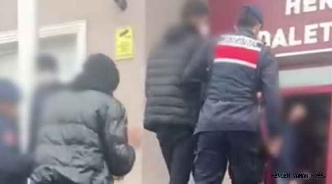 Hendek'te Tel Örgü Hırsızı 2 Arkadaş Tutuklanarak Cezaevine Gönderildi 