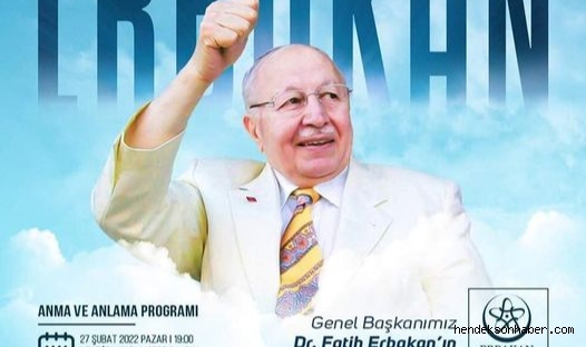 Başkan Özgür'den Erbakan’ı Anma programına Davet