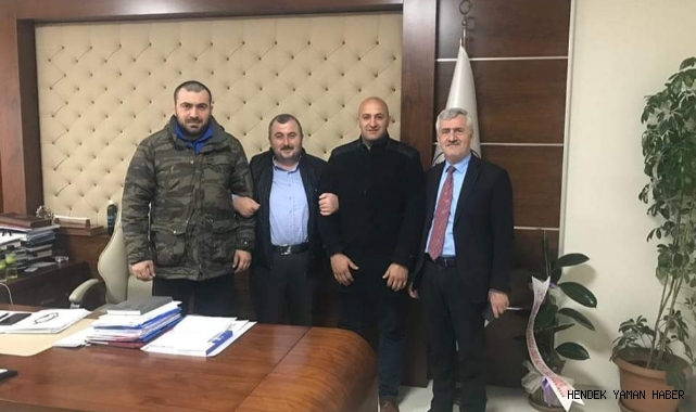 Hendek'li Başpehlivanlar Kavakçı ve Aykırı'dan Başkan Kefli'ye ziyaret