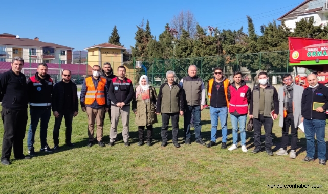 Hendek Orman işletme müdürlüğünden Hayat Arama Kurtarma Ekibine eğitim desek