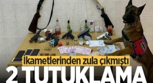 Hendek’te İkametlerinden zula çıkan 3 şahıstan ikisi tutuklandı