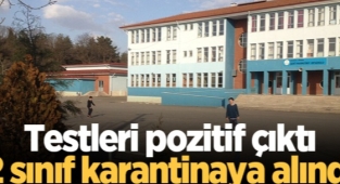 Hendek’te Testleri pozitif çıktı 2 sınıf karantinaya alındı