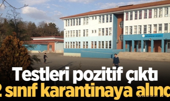 Hendek’te Testleri pozitif çıktı 2 sınıf karantinaya alındı