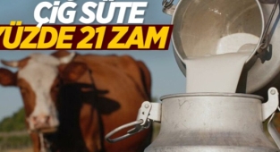 Artan Maliyetler Sonrası Çiğ süte yüzde 21 zam