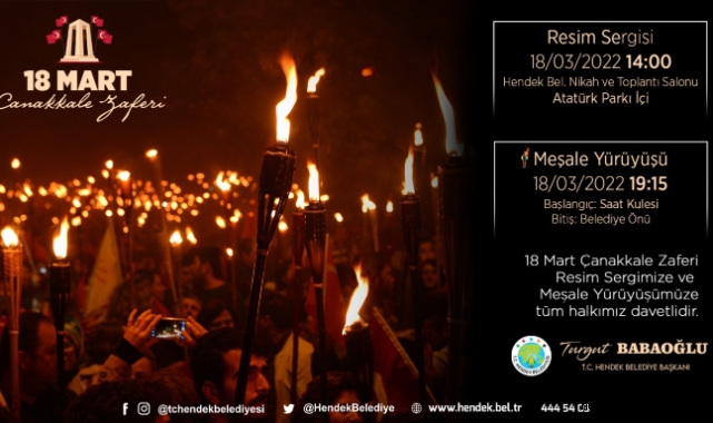 HENDEK ÇANAKKALE ZAFERİ İÇİN YÜRÜYECEK