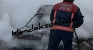 Hendek Esentepe Mahallesi'nde yanan aracın içinde ölü bulundu!
