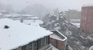 Hendek merkezde Kar Etkisini göstermeye başladı