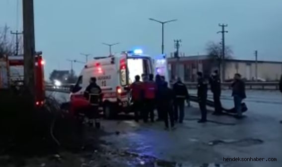 Hendek'te 4 Katlı Binada Çıkan Yangın Korkuttu